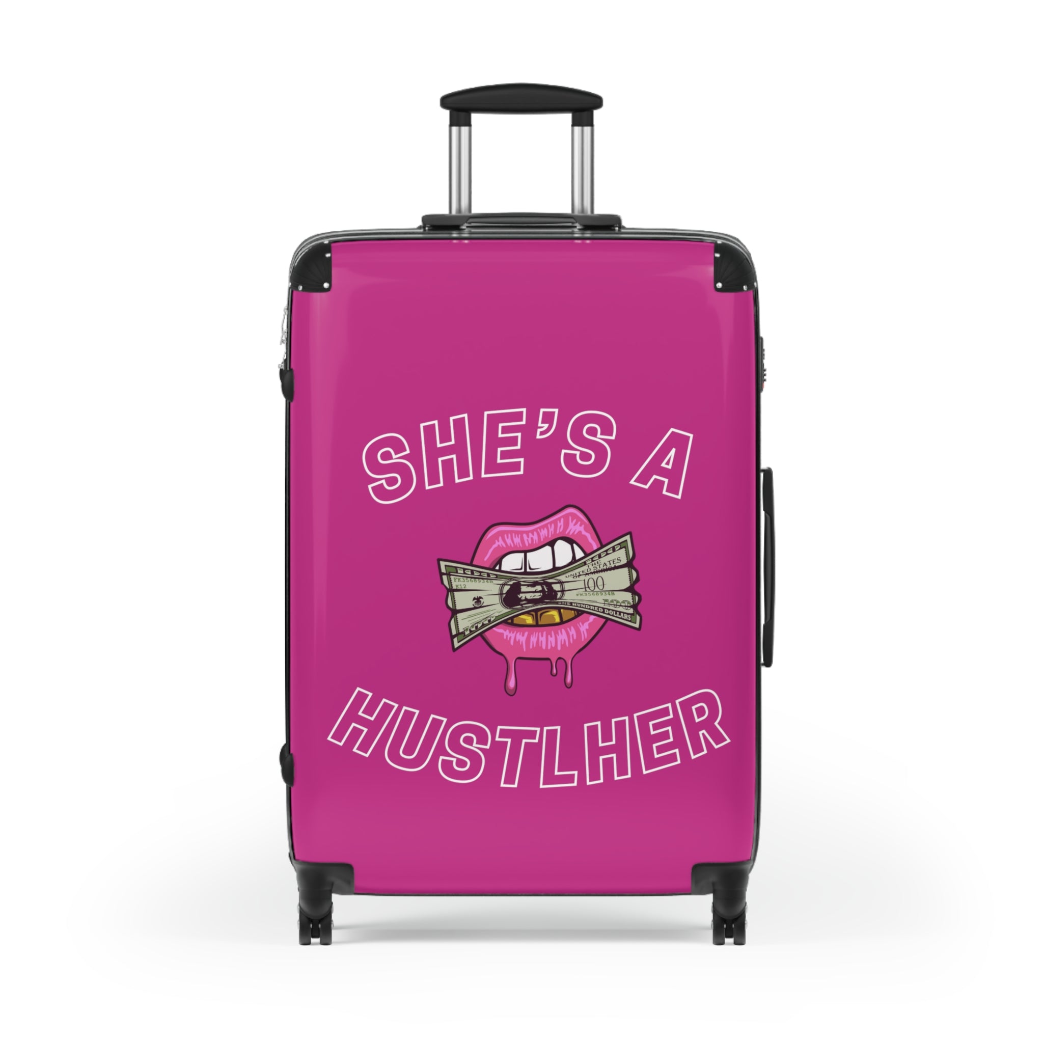 SHE'S A HUSTLHER SUITCASE (PINK)