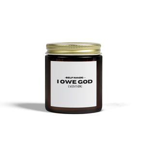 I OWE GOD EVERYTHING COCONUT APRICOT CANDLE