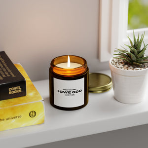 I OWE GOD EVERYTHING COCONUT APRICOT CANDLE