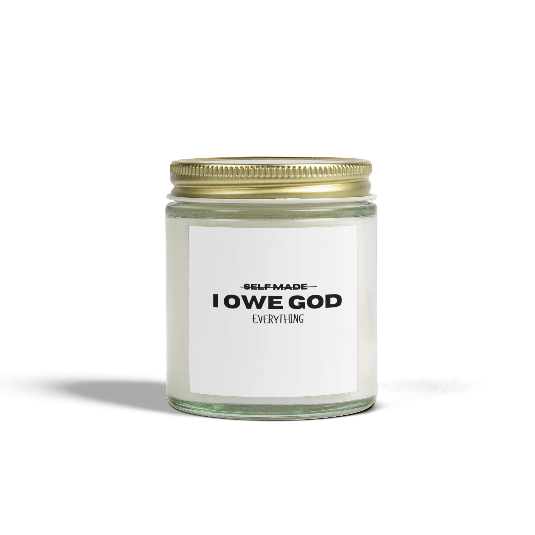 I OWE GOD EVERYTHING COCONUT APRICOT CANDLE