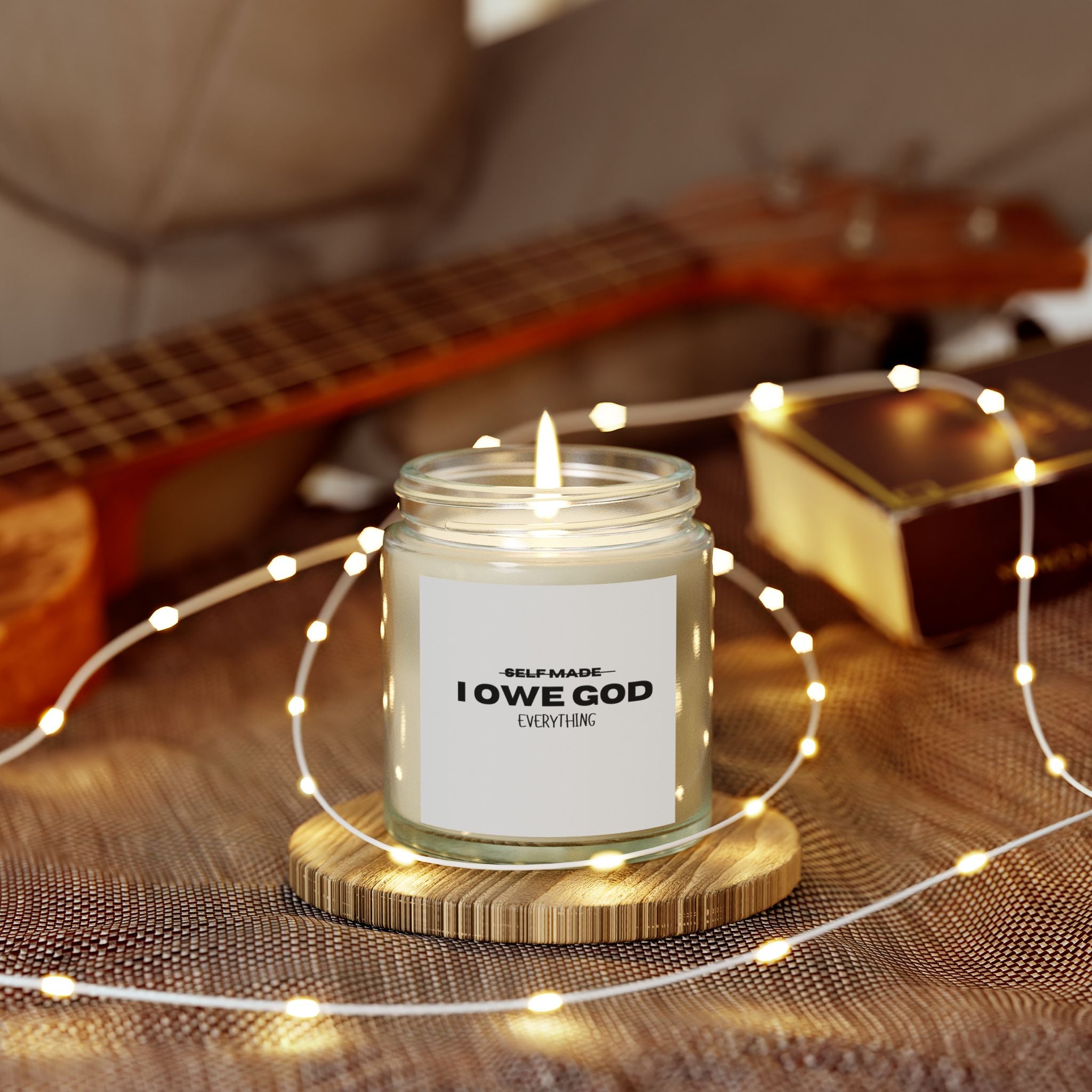 I OWE GOD EVERYTHING COCONUT APRICOT CANDLE