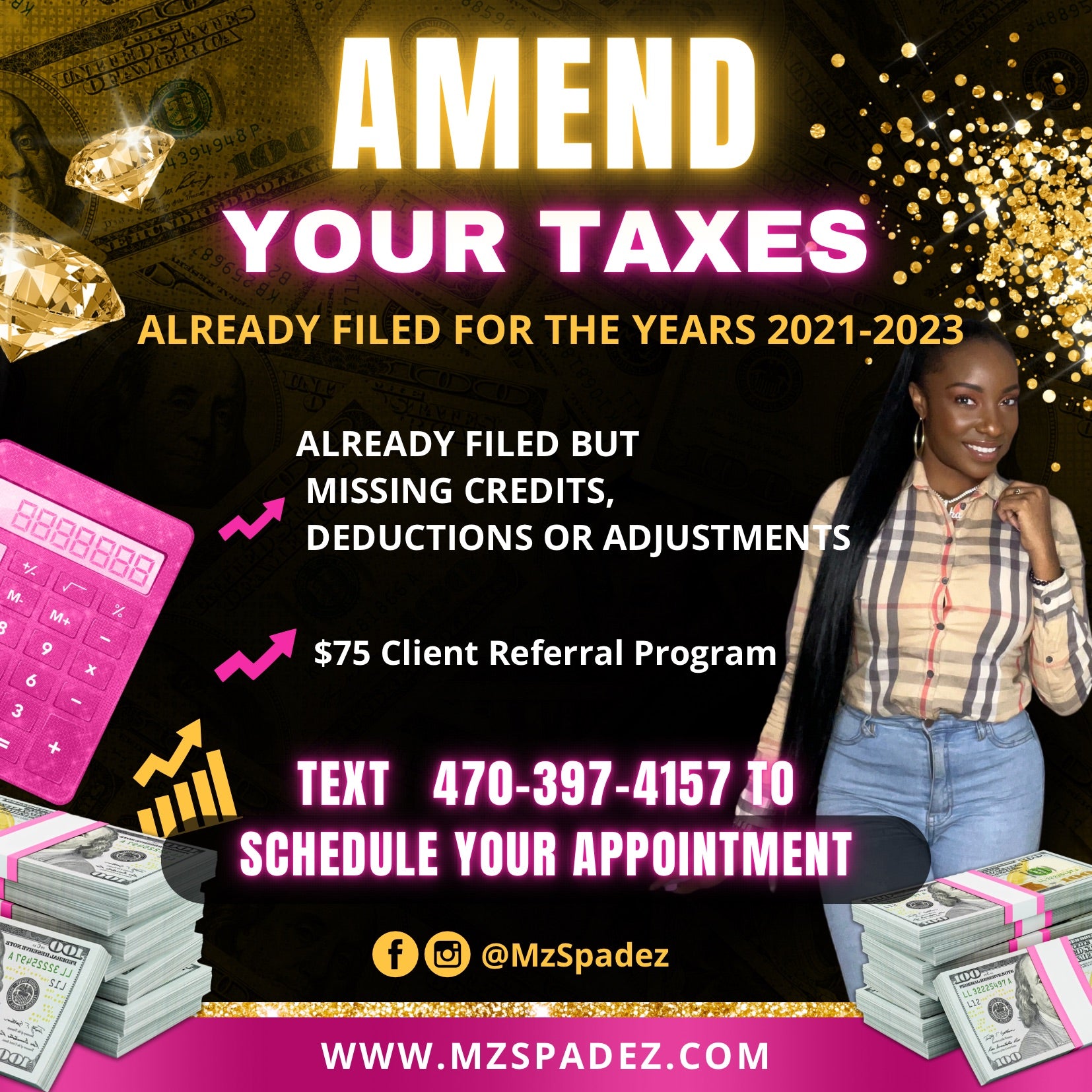 AMEND YOUR TAXES FOR THE YEARS 2020-2023