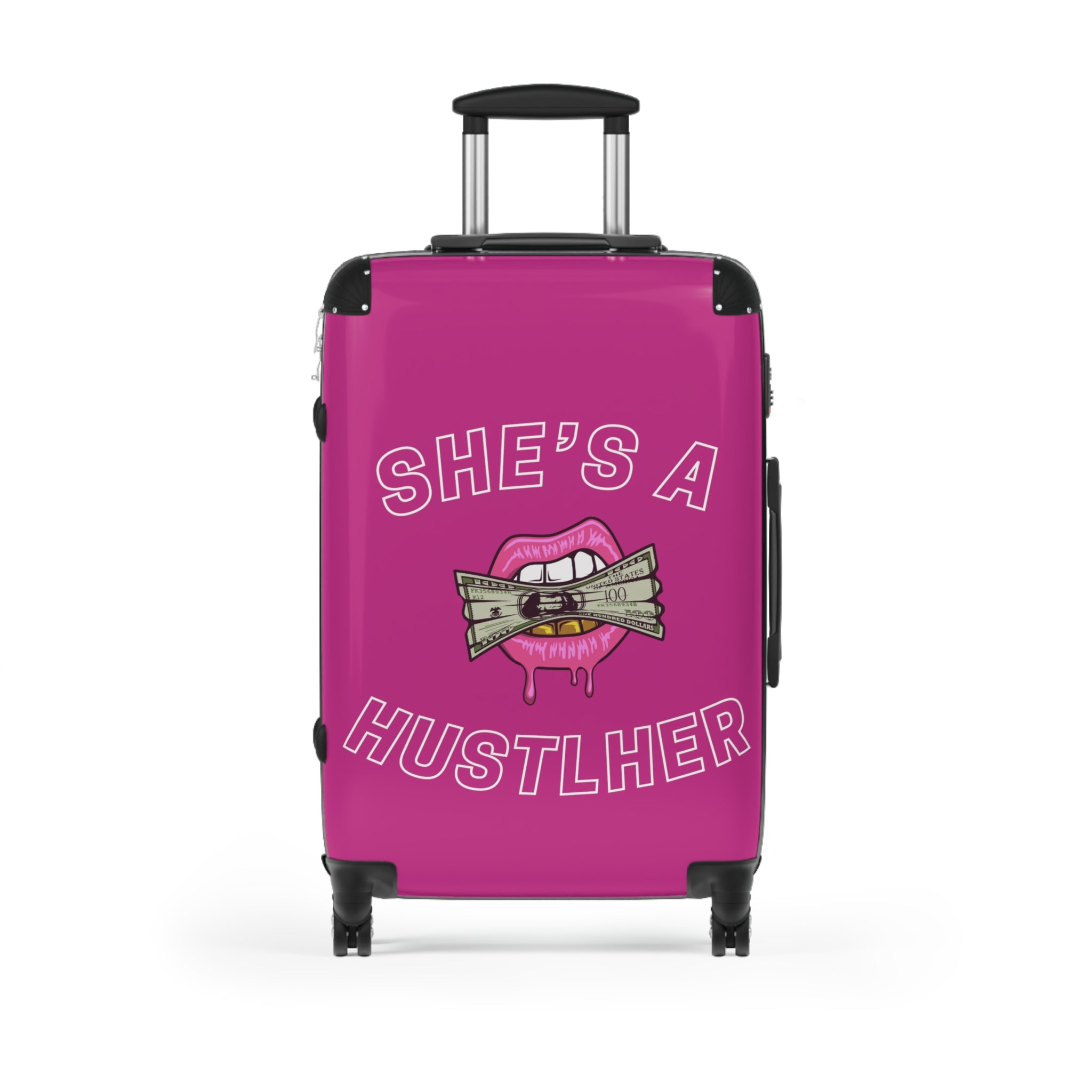 SHE'S A HUSTLHER SUITCASE (PINK)