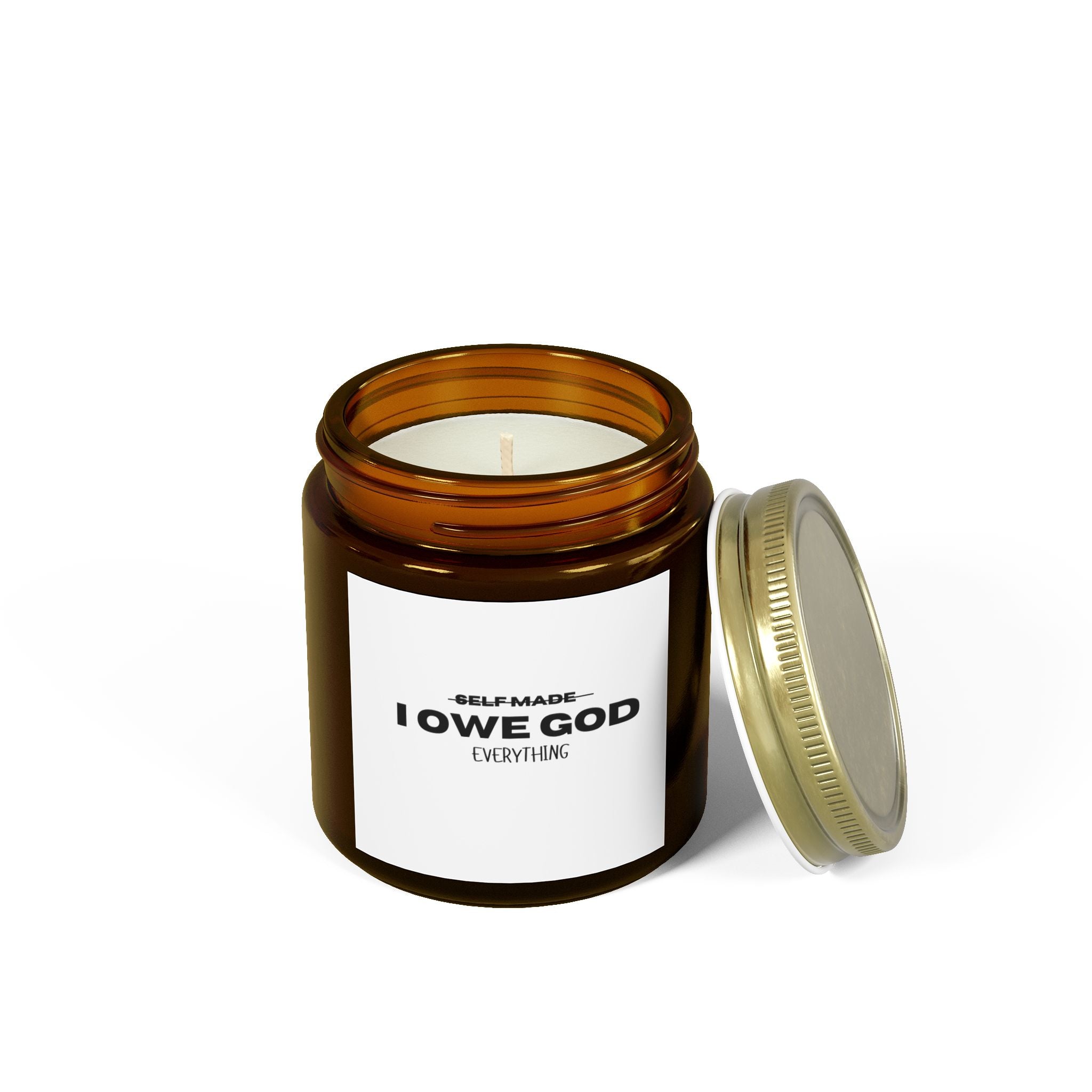 I OWE GOD EVERYTHING COCONUT APRICOT CANDLE