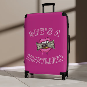 SHE'S A HUSTLHER SUITCASE (PINK)