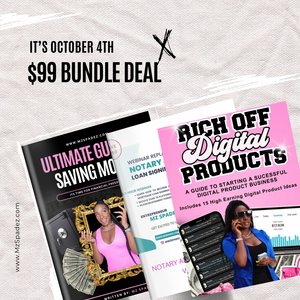 IT’S OCTOBER 4TH - $99 BUNDLE DEAL