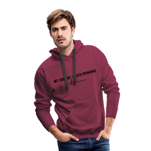 my Dreams>Their Opinions Men’s Hoodie - burgundy