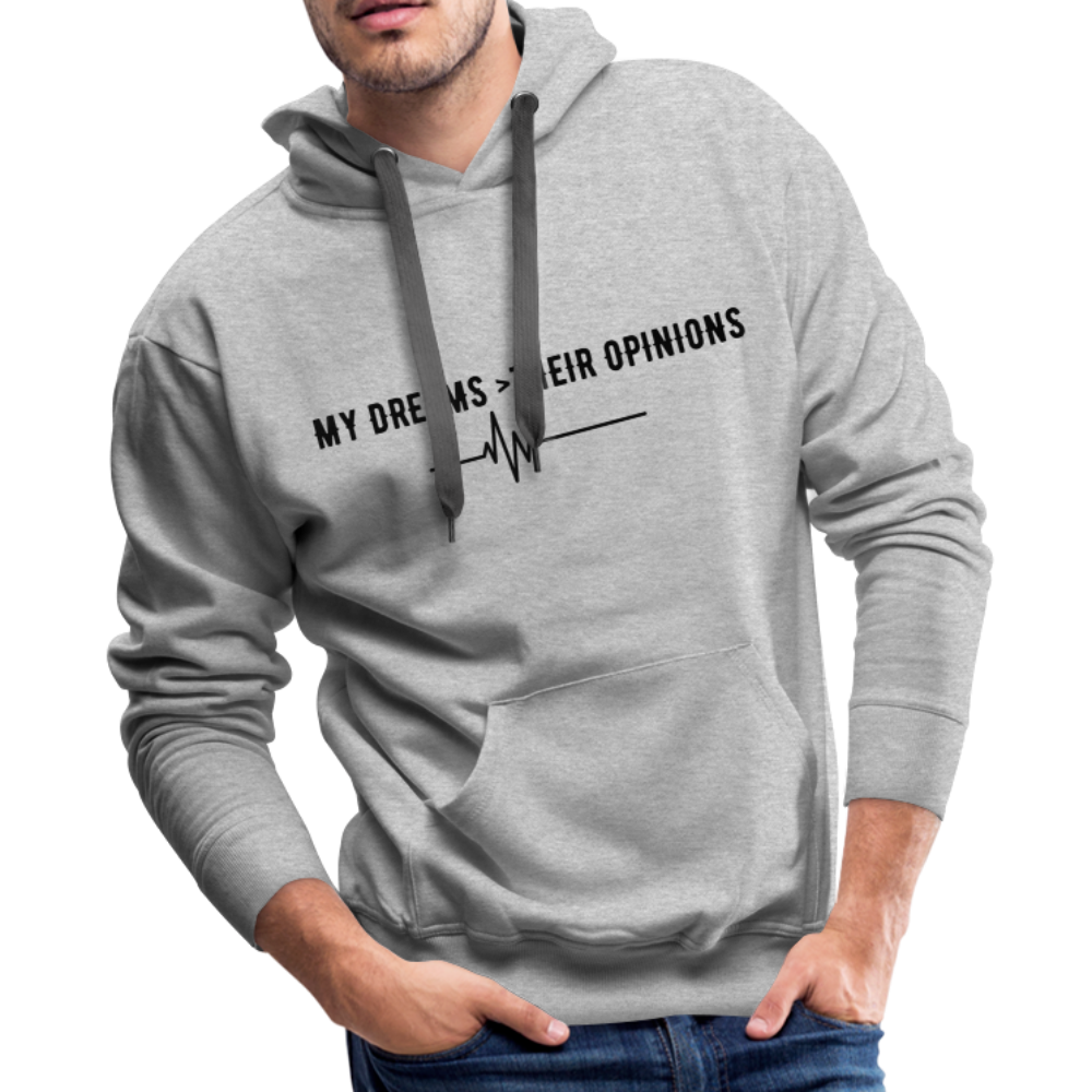 my Dreams>Their Opinions Men’s Hoodie - heather gray