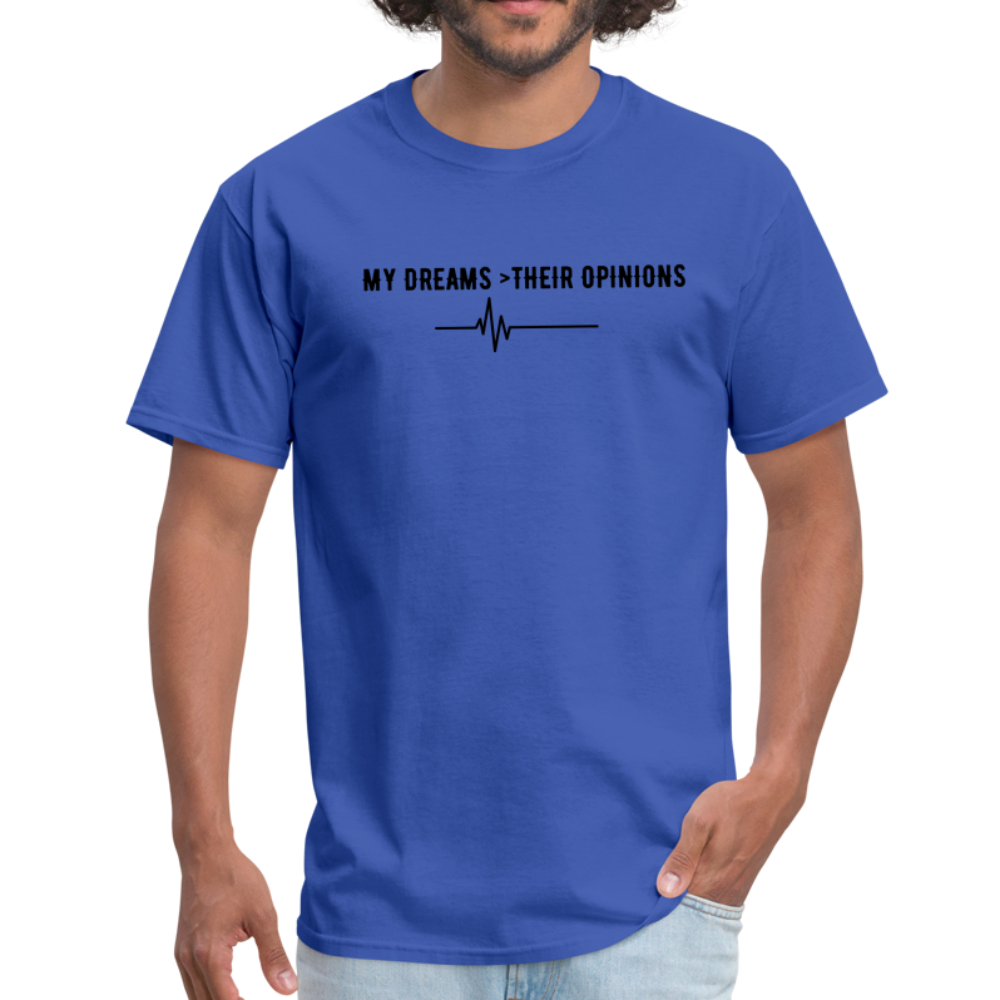 My Dreams > Their Opinions Unisex T-Shirt - royal blue