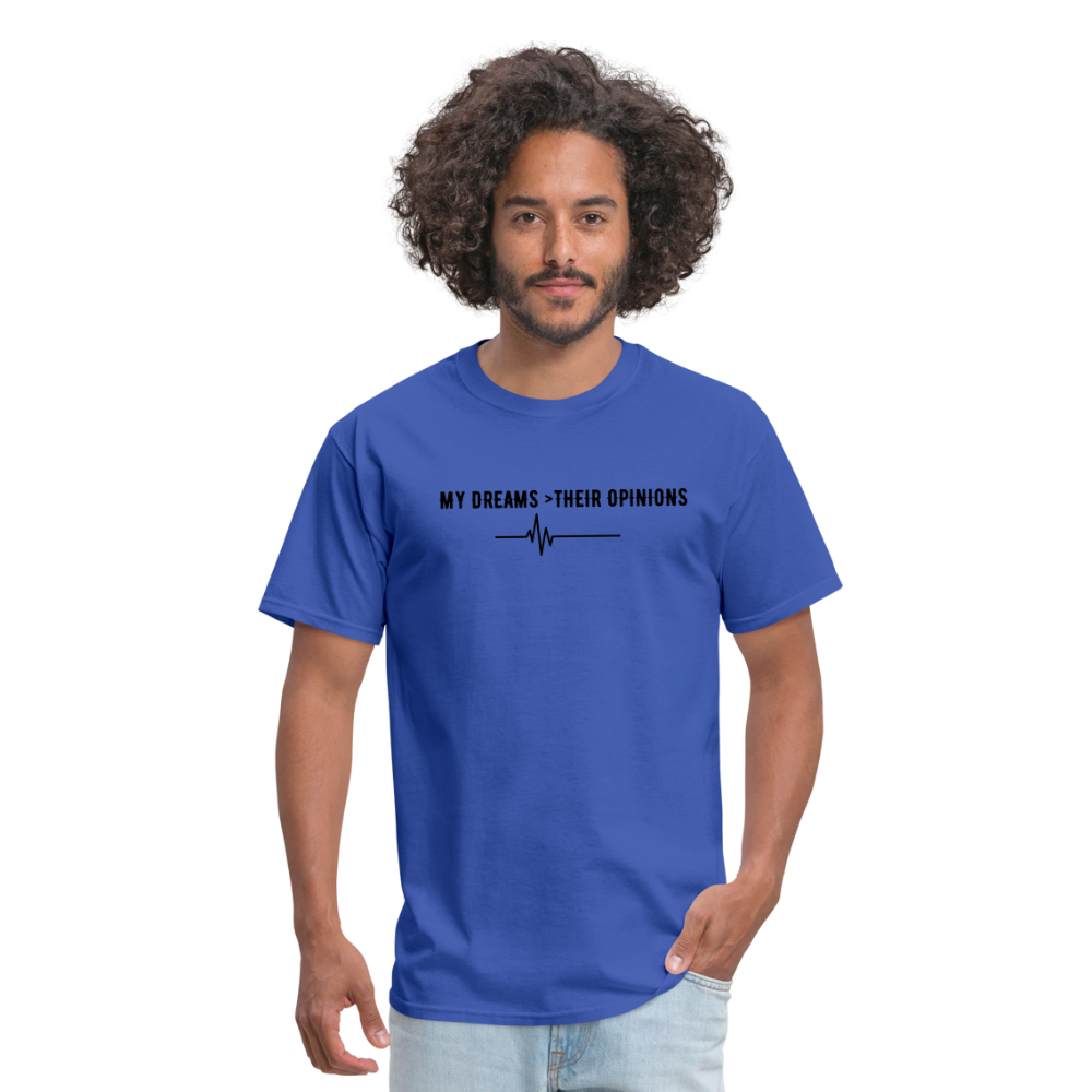 My Dreams > Their Opinions Unisex T-Shirt - royal blue