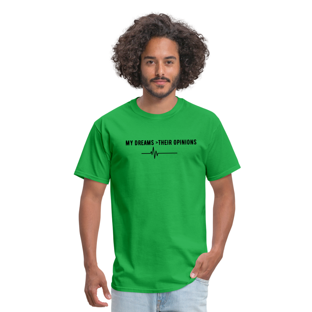 My Dreams > Their Opinions Unisex T-Shirt - bright green