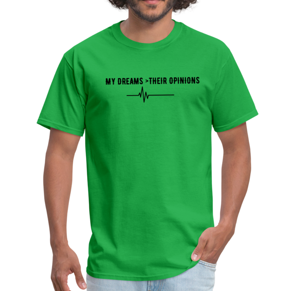 My Dreams > Their Opinions Unisex T-Shirt - bright green