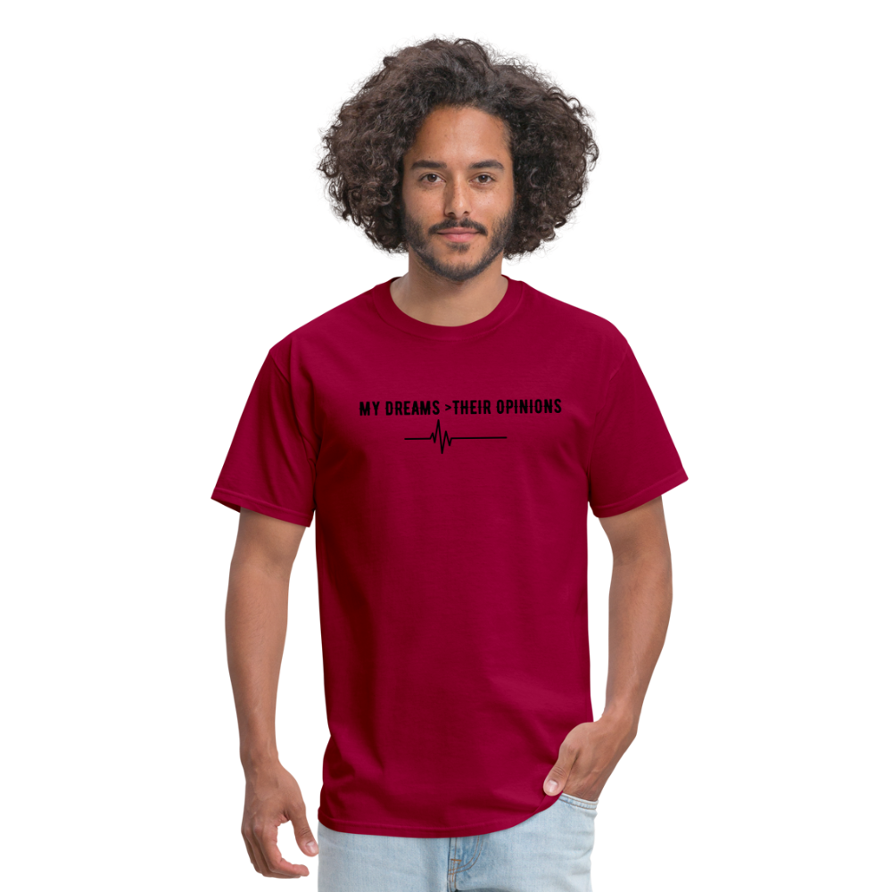 My Dreams > Their Opinions Unisex T-Shirt - dark red