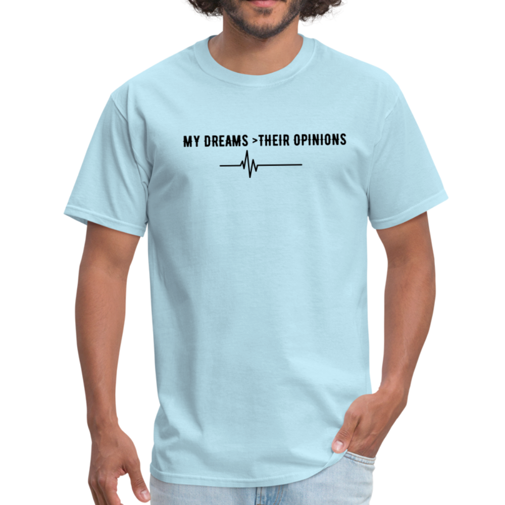 My Dreams > Their Opinions Unisex T-Shirt - powder blue