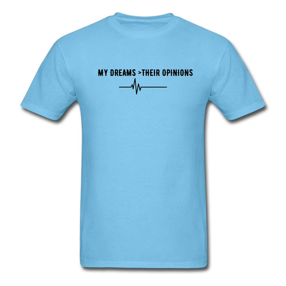 My Dreams > Their Opinions Unisex T-Shirt - aquatic blue