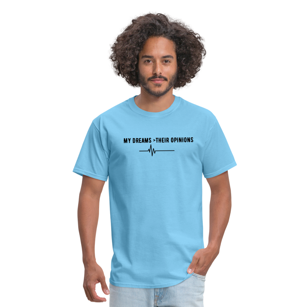 My Dreams > Their Opinions Unisex T-Shirt - aquatic blue