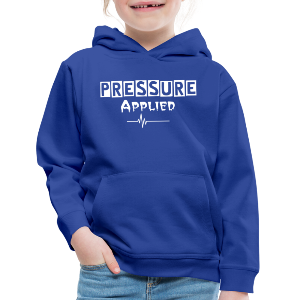 PRESSURE APPLIED - KIDS HOODIE - royal blue