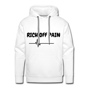 RICH OFF PAIN Men's Hoodie - white