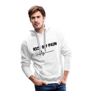 RICH OFF PAIN Men's Hoodie - white