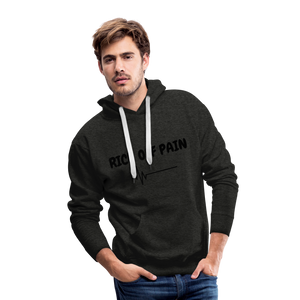 RICH OFF PAIN Men's Hoodie - charcoal grey