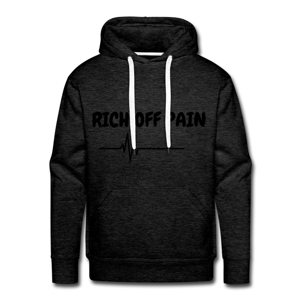 RICH OFF PAIN Men's Hoodie - charcoal grey