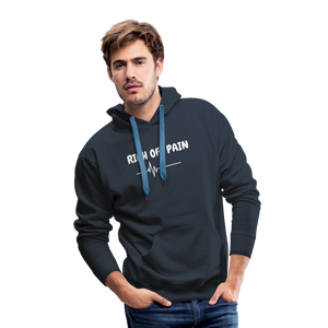 Men’s Hoodie (WHITE LETTERING) - navy