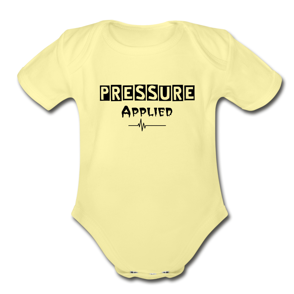 PRESSURE APPLIED - BABY BODYSUIT - washed yellow