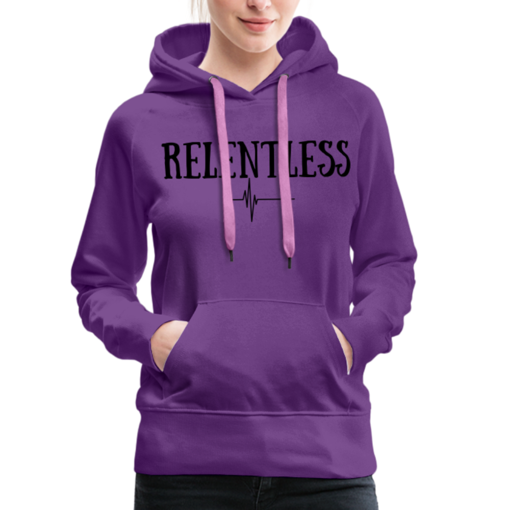RELENTLESS- WOMEN'S HOODIE - purple