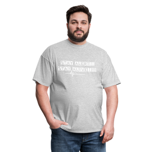 Stay Alert, Stay Alive T-Shirt - heather gray