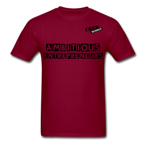 Ambitious Entrepreneurs T-Shirt - burgundy