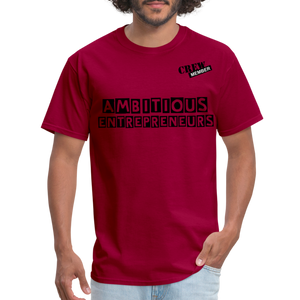 Ambitious Entrepreneurs T-Shirt - dark red