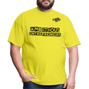 Ambitious Entrepreneurs T-Shirt - yellow