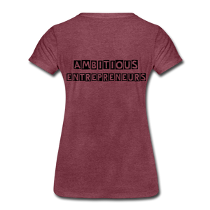 MEET ME IN THE LOUNGE- Women's T-Shirt - heather burgundy